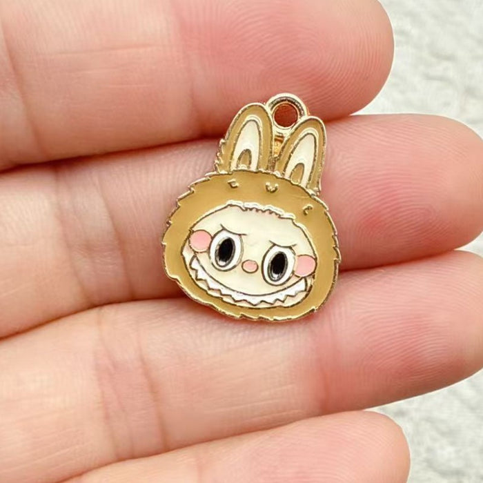 Wholesale 10pcs Anime Alloy Oil Drip DIY Earrings,  Bracelet,  Keychain,  Pendant