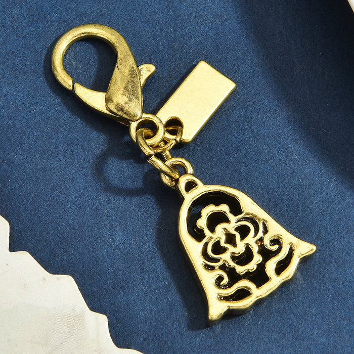 Wholesale Multi Style Dinosaur Clover Heart Animal Gold Alloy Keychain Pendant Fashion Jewelry Accessory