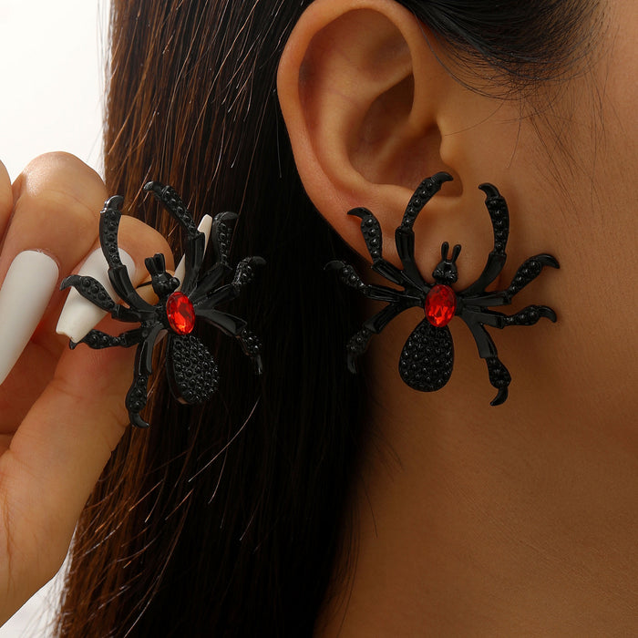 Wholesale Rhinestone Long Earrings Punk Style Jewelry
