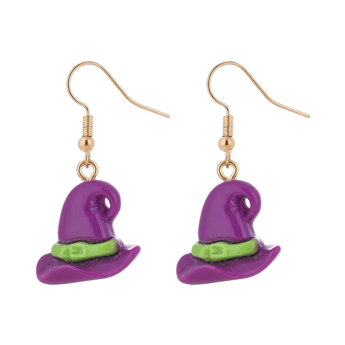 Wholesale  series witch,  pumpkin ghost bat and skull earrings