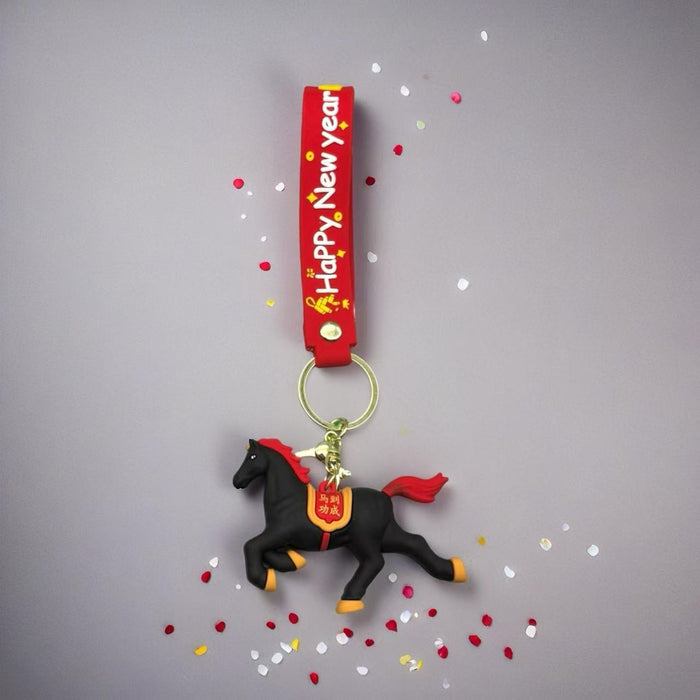 Wholesale 3D PVC Year of the Horse Keychain