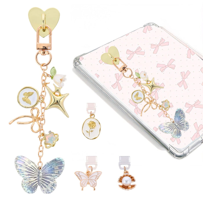 Wholesale Valentine' s Day pendant,  bow,  phone dust plug,  heart-shaped stand