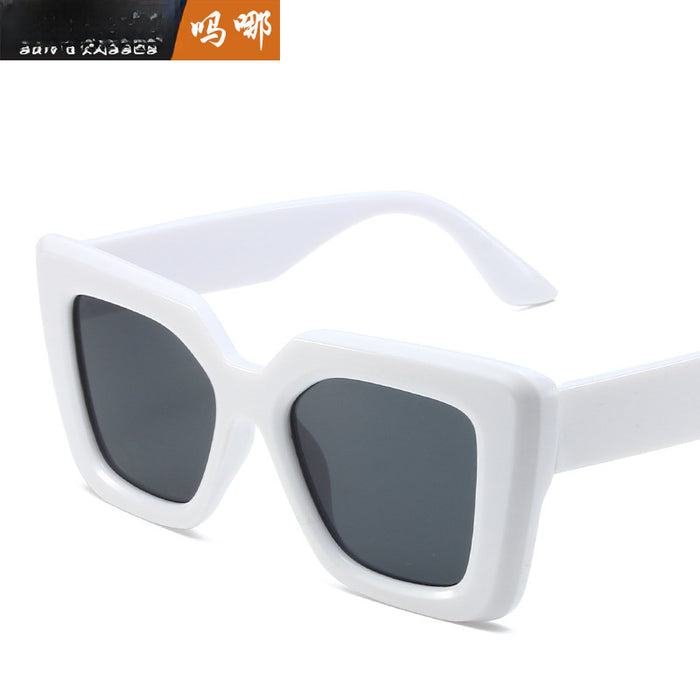 Wholesale Sunglasses New Large Frame Wear Sunglasses F Modified Face Shading Glasses