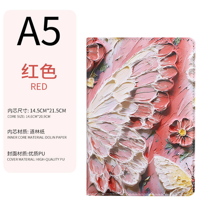 Wholesale Imitation Leather A5 Butterfly Notebook Stylish for Student and Office Use
