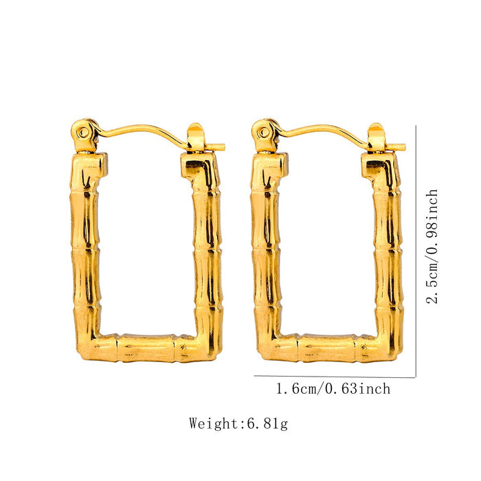 Wholesale Stainless Steel Geometric Earrings Earrings