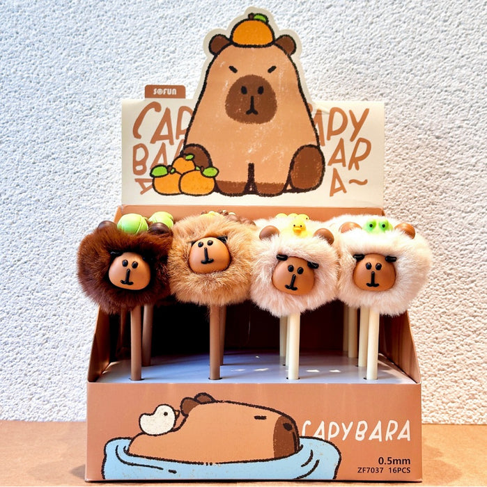 Wholesale Lamb' s Wool Pom-Pom Gel Pen