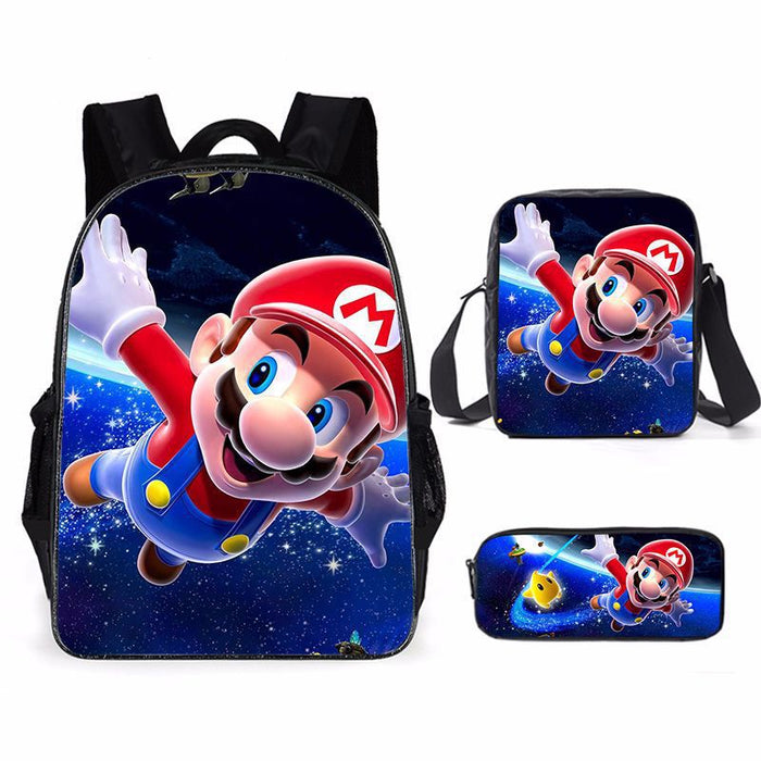 Wholesale Cartoon Backpack Primary and Secondary School Students Three-piece Schoolbag Backpack Shoulder Bag Pencil Case JDC-BP-Shangl001