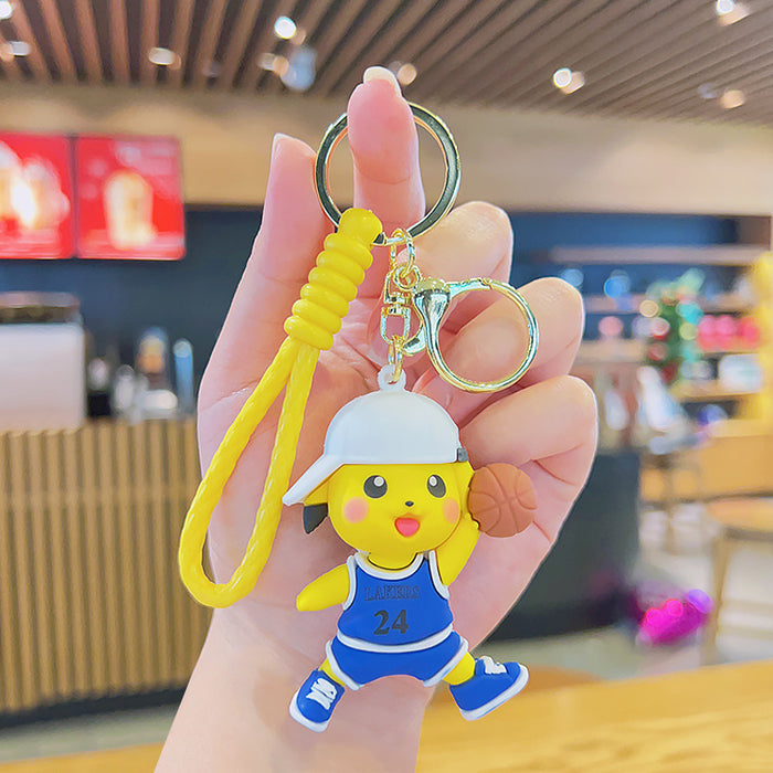 Wholesale Cartoon Silicone Doll Keychain JDC-KC-MingT033