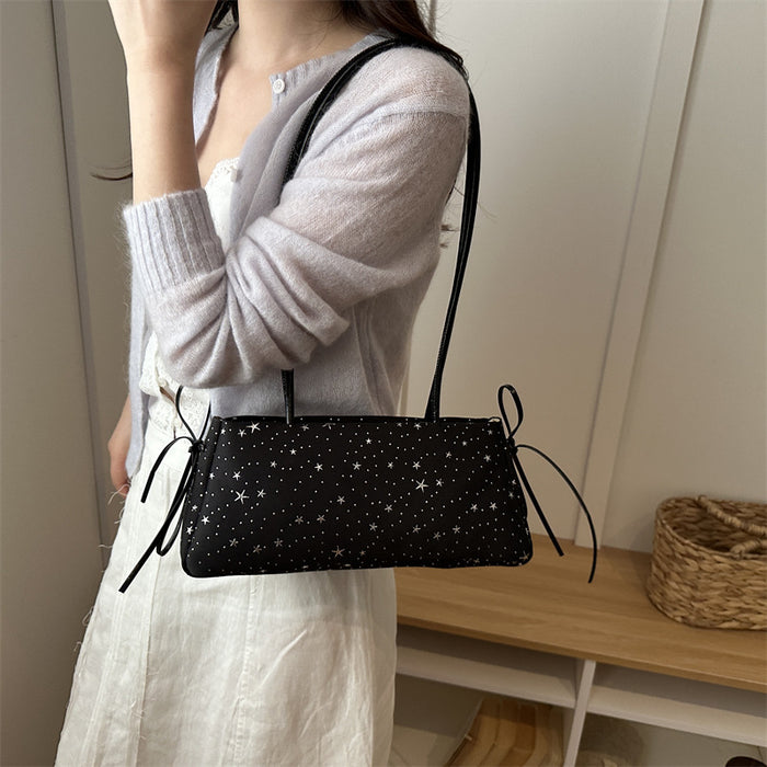 Wholesale Chic Street Fashion Canvas Shoulder Bag White Large Capacity Boutique