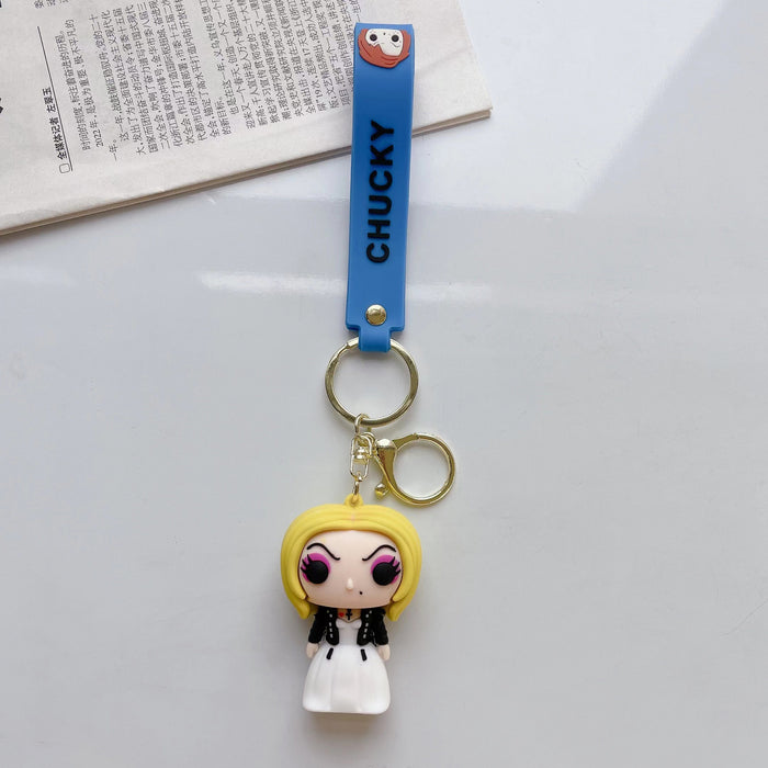 Wholesale Halloween cartoon doll silicone keychain JDC-KC-JuShu043