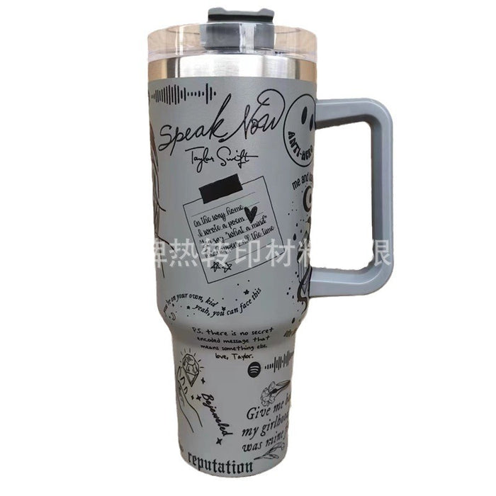Wholesale Tumbler Stainless Steel Handle Large Capacity Insulation Car Cup JDC-CUP-JiePai005