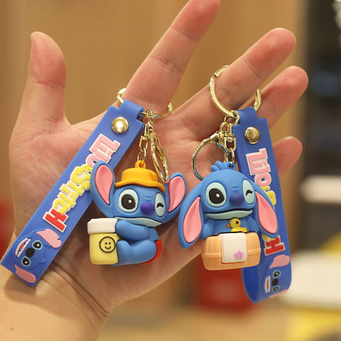 Wholesale Cartoon Doll Silicone Keychain JDC-KC-NiuTe003