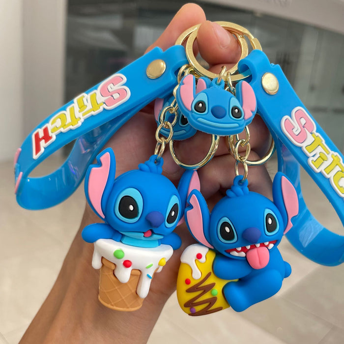 Wholesale Keychain cartoon three-dimensional doll backpack pendant car keychain ornament