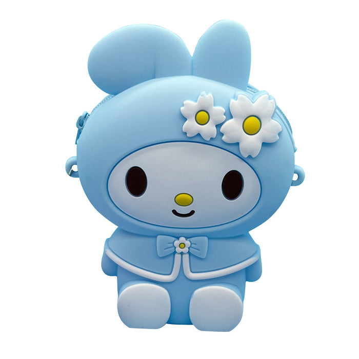 Wholesale Creative Silicone Coin Purse Cute Silicone Bag Shoulder Crossbody Wallet