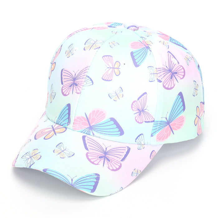 Wholesale Children' s colorful tie-dye baseball cap outdoor sun hat