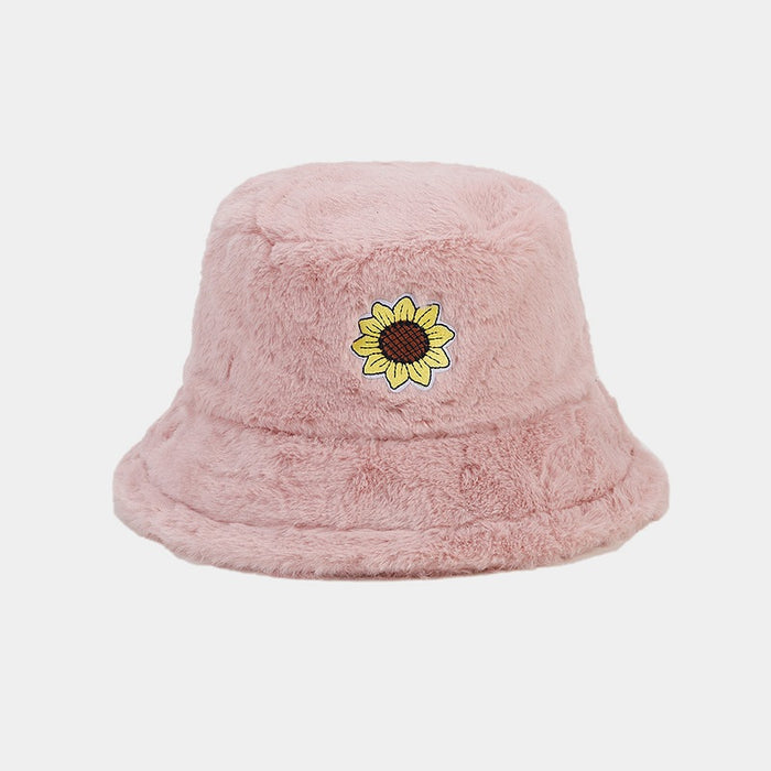 Wholesale Sunflower Plush Bucket Hat JDC-FH-LvY049