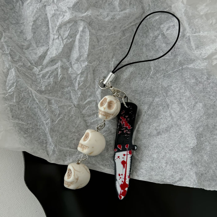 Wholesale Pendant Personalized Skull Keychain Mobile Phone Chain Pendant