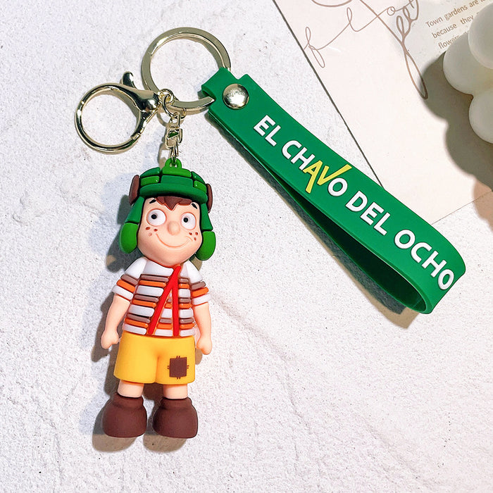 Wholesale PVC Cartoon Doll Keychain JDC-KC-Qiwei020