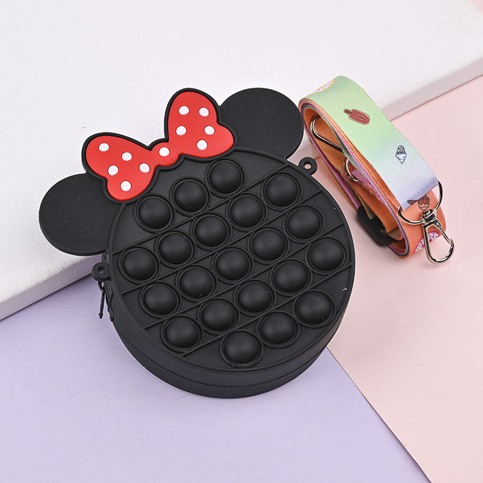 Wholesale Silicone Children' s Crossbody Storage Bag