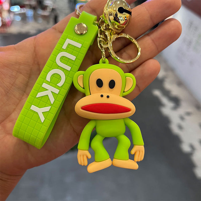 Wholesale PVC Cartoon Big Mouth Monkey Keychain JDC-KC-MiaoYi050