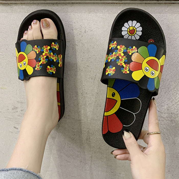 Wholesale PVC Sunflower Slippers JDC-SP-LiNi002