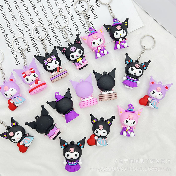 Wholesale  Cartoon  Key Chain Doll Pendant Flower Key Chain  Doll Pendant