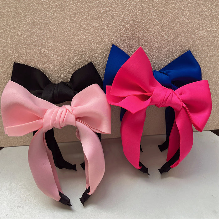 Wholesale Cute and Sweet Three-dimensional Big Bow Sponge Headband JDC-HD-MiaoY002