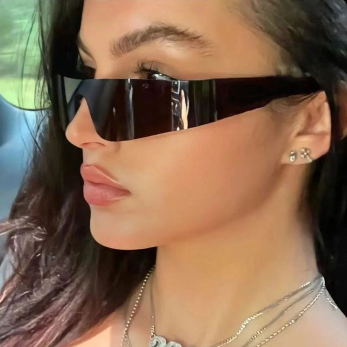 Wholesale future technology sense one-piece sunglasses special-shaped sunglasses men and women sunglasses