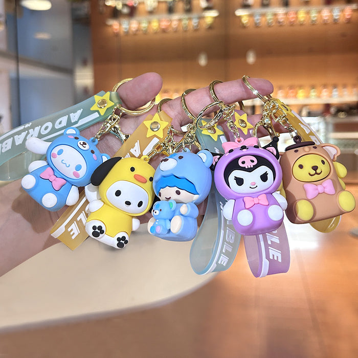 Wholesale Silicone Cartoon Doll Keychain(S)JDC-KC-ZiX023