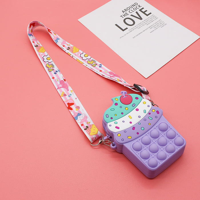 Wholesale Children's Fashion Shoulder Bag Cute Casual Silicone Pressure Relief Bag