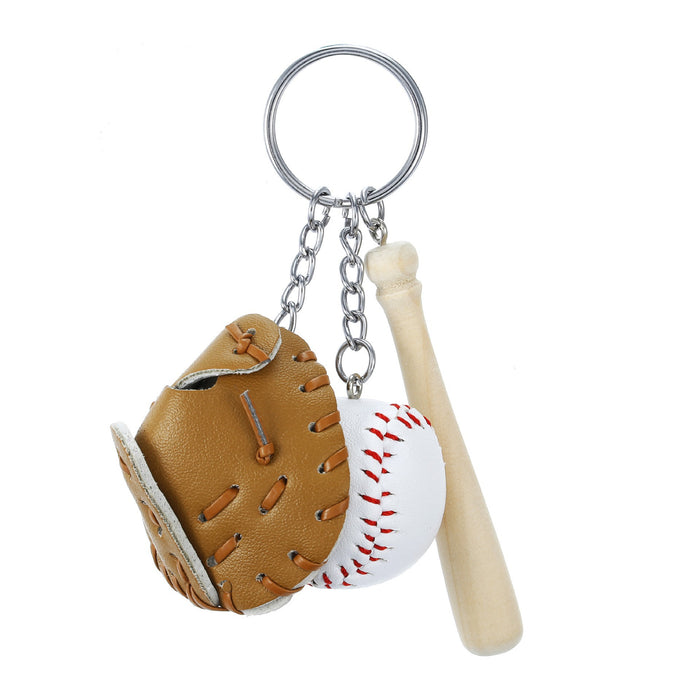 Wholesale PU Baseball Keychain JDC-KC-KangX001