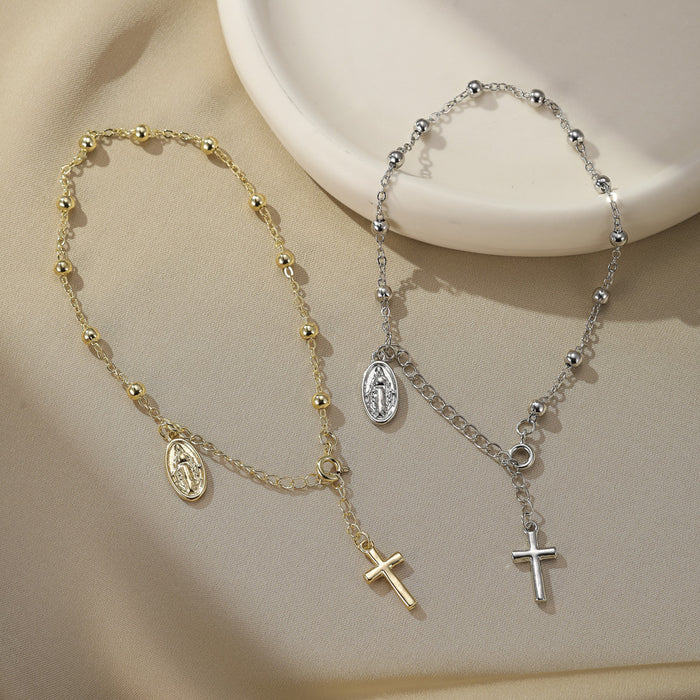 Wholesale Rosary Cross Alloy Bracelet JDC-BT-ShuM003