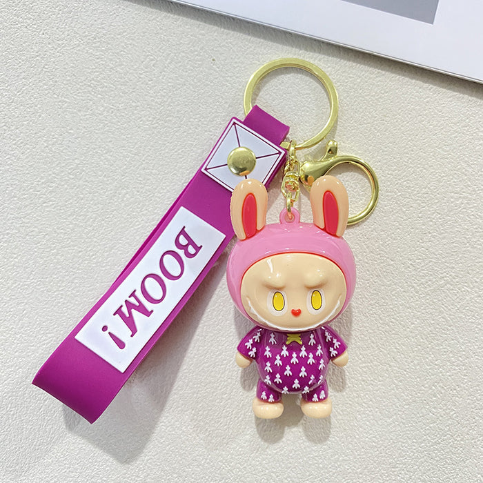 Wholesale Creative Cartoon Cute Soft Rubber Doll Keychain