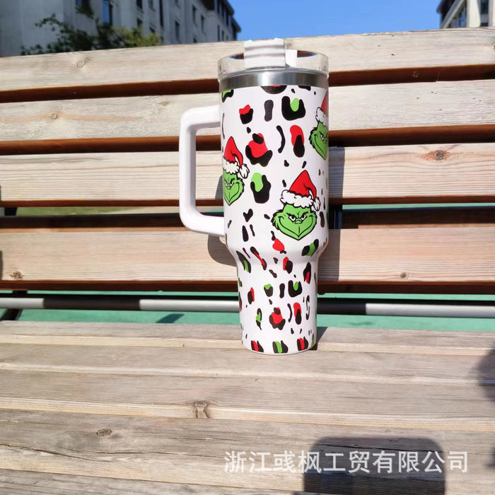 Wholesale 304 Stainless Steel Christmas Series 40oz Insulated Car Cup MOQ≥2