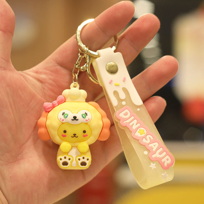 Wholesale Cartoon Doll Silicone Keychain JDC-KC-NiuTe002