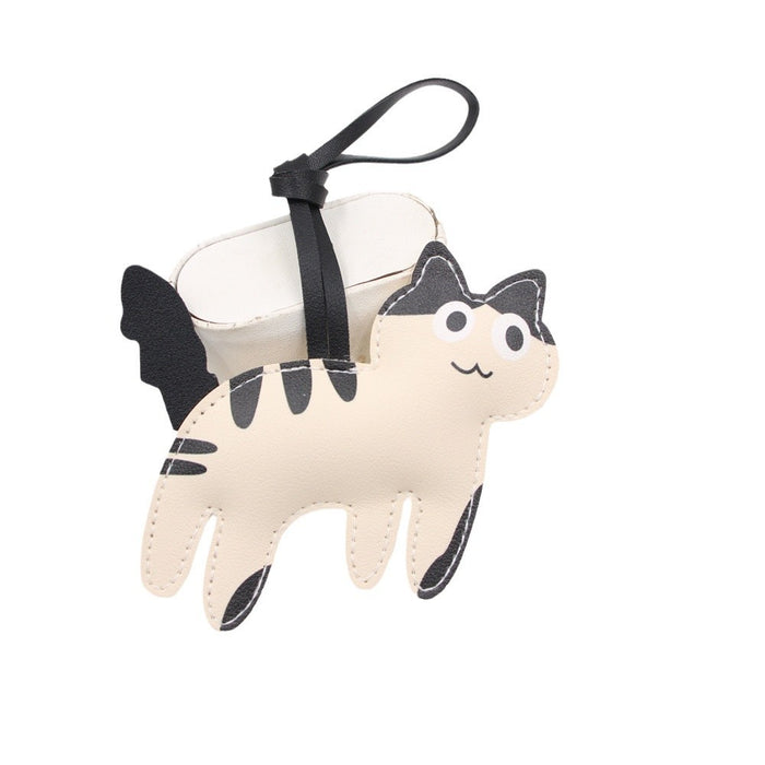 Wholesale Candy Cow Kitten Leather Backpack Pendant Kitten Hanging Clothing Jewelry