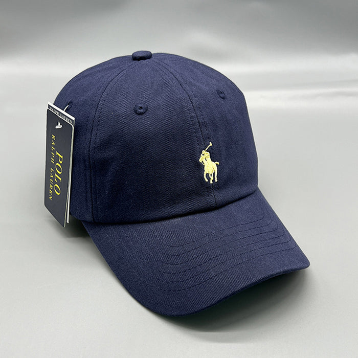 Wholesale Horse Embroidery Baseball Cap Pure Cotton Washed Cloth Unisex Sun Protection
