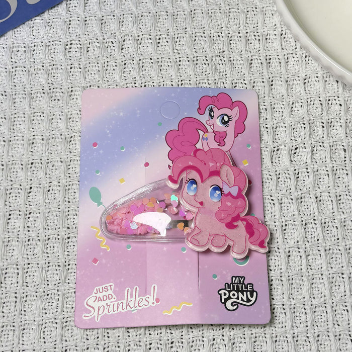 Wholesale Cute cartoon quicksand-style girl' s hair clips