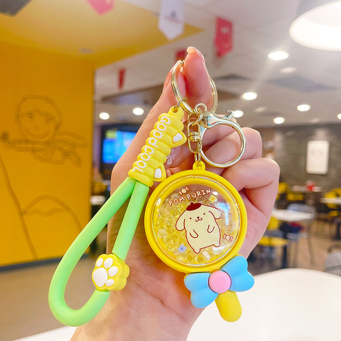 Wholesale Silicone Cute Cartoon Doll Keychain JDC-KC-LiuFan022