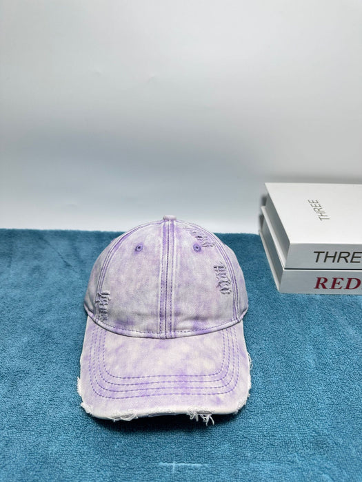 Wholesale Fashionable retro vintage washed hole soft top baseball cap, outdoor sun protection and shading duckbill cap