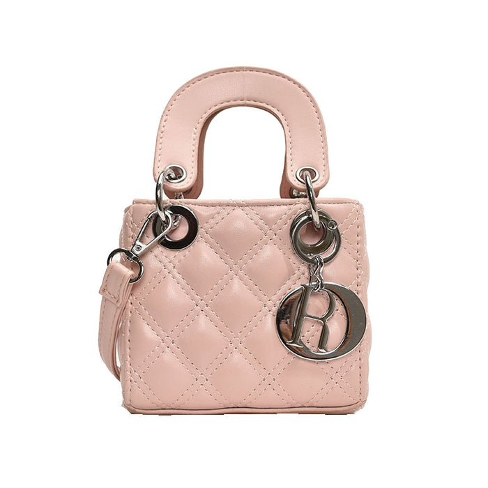 Wholesale New Fashionable Lingge Handheld Zero Wallet, Stylish Single Shoulder Crossbody Bag