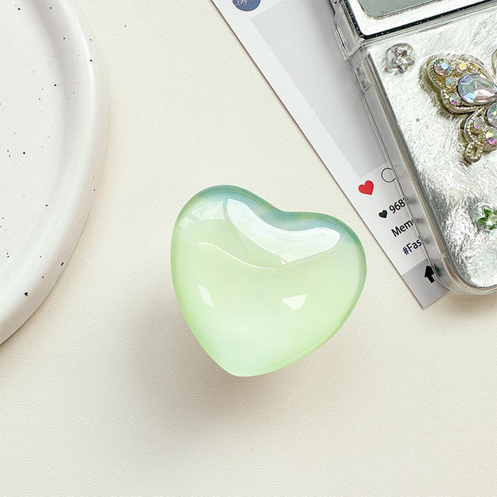 Wholesale Glass Heart-Shaped Phone Airbag Stand