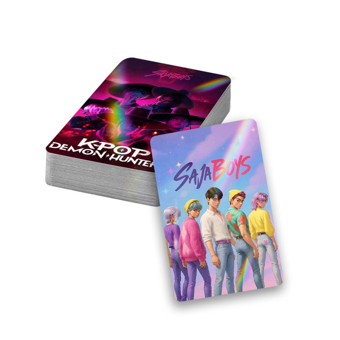 Wholesale 60pcs Laser flash card kpop double-sided card cartoon anime peripheral LOMO card