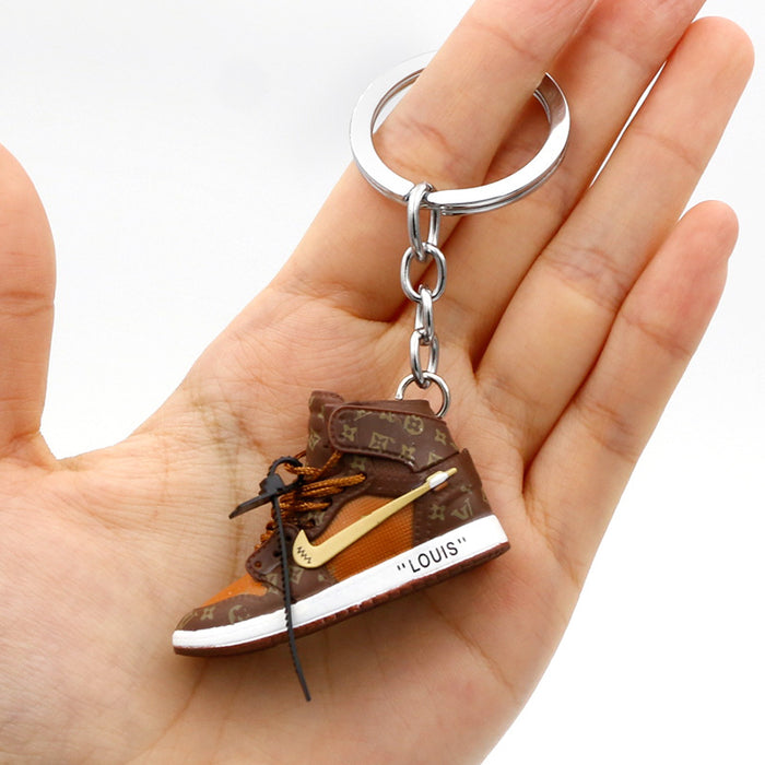 Wholesale PVC Mini Basketball Shoe Keychain JDC-KC-QLPing008