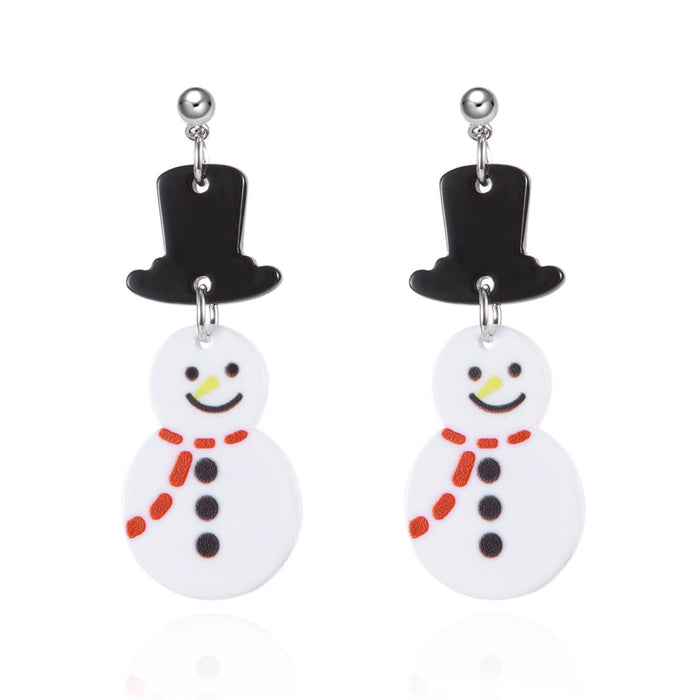 Wholesale Christmas lights gingerbread man cane Christmas tree acrylic earrings