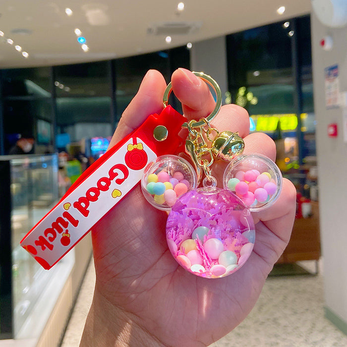 Wholesale Space Abortion Sand Bottle Acrylic Keychain JDC-KC-YD081