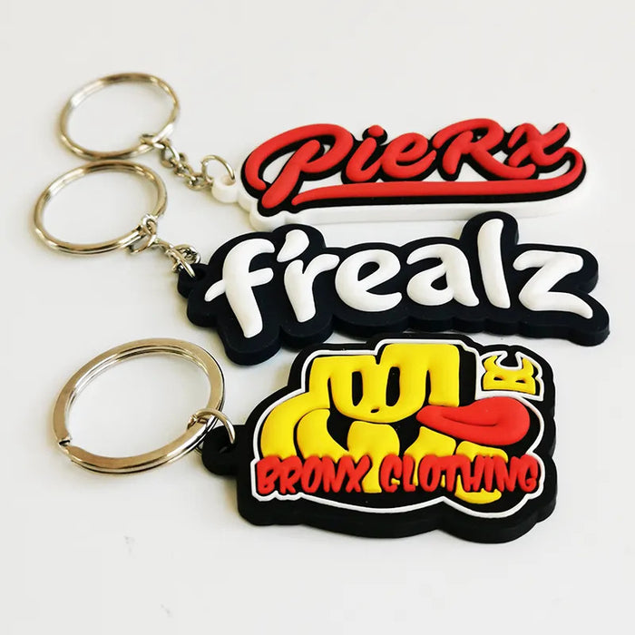 Wholesale PVC keychain, cute and creative small pendant, soft rubber keychain
