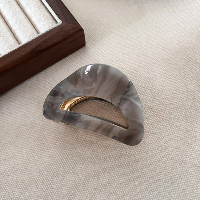 Wholesale Exquisite small clip, simple half zip hair clip, high-end retro leopard print shark clip headband