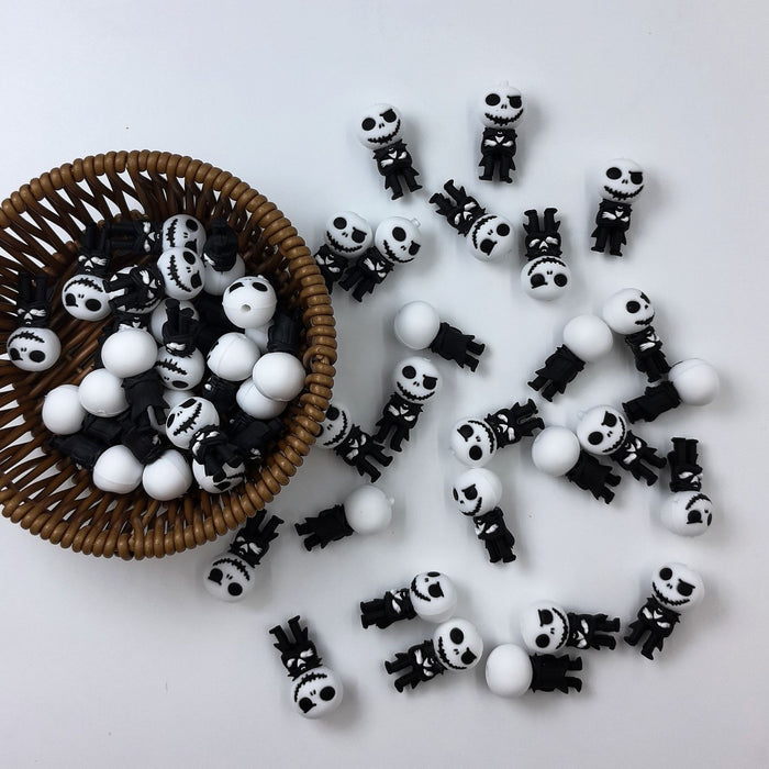 Wholesale 100PCS Halloween Silicone Cartoon 3D Focal Beads JDC-BDS-Nais287