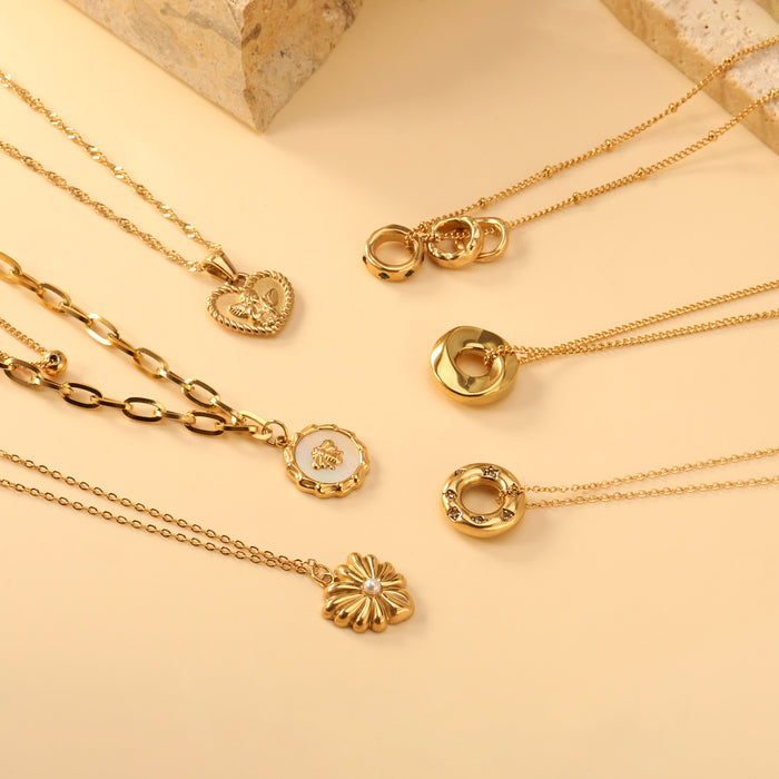 Wholesale sweater chain stainless steel necklace